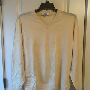 Turnbury Merino Wool Sweater XL in Yellow